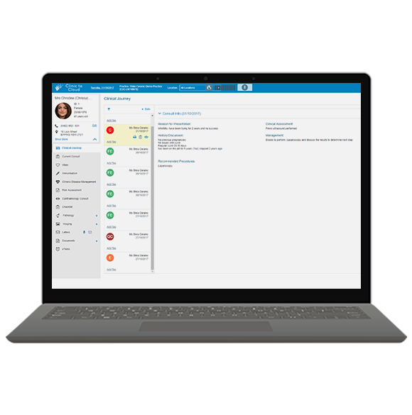 Clinical Journey laptop