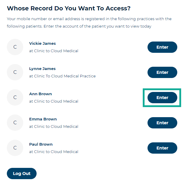 2. choose patient