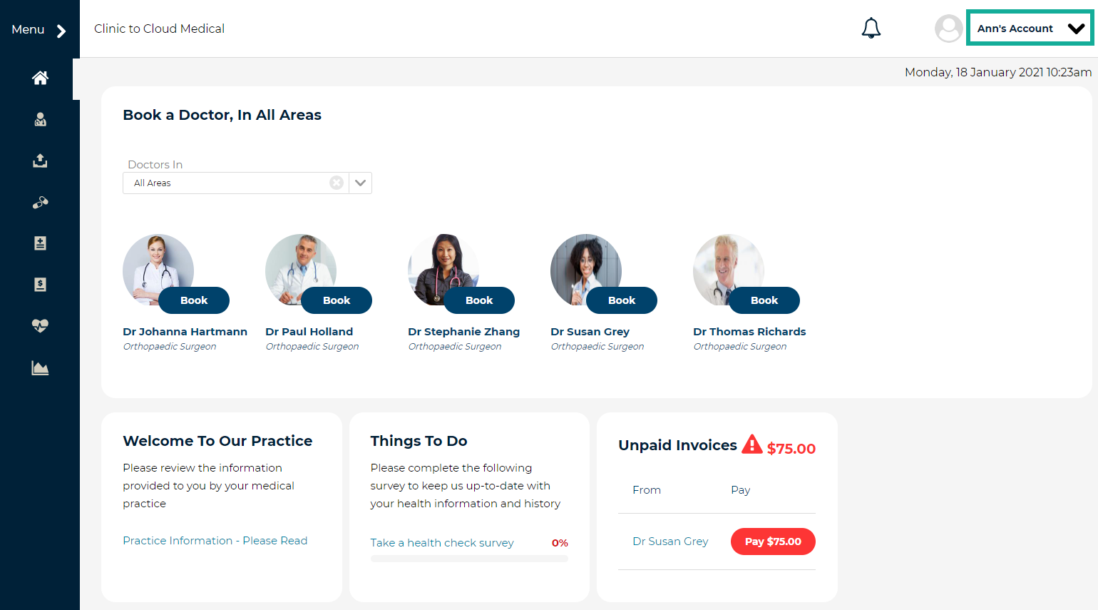 3a. click account menu