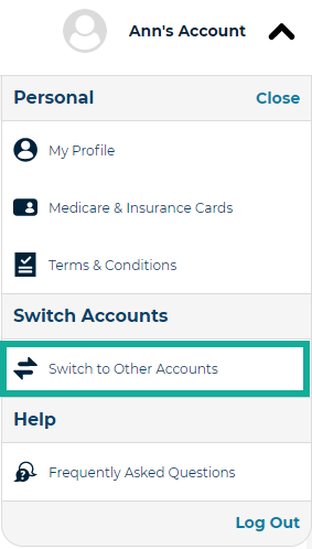 3b.  switch accounts