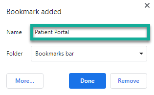 Adding Bookmark