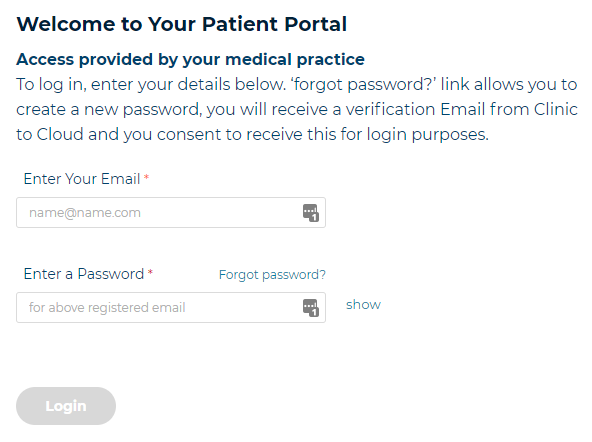 Welcome to the Patient Portal